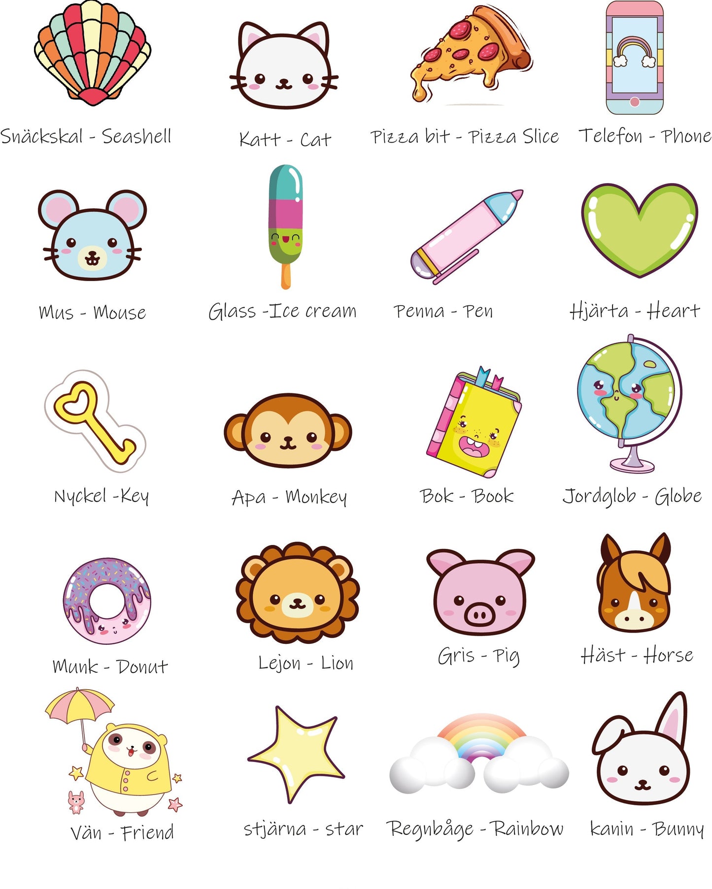 Mina första engelska ord